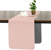 Tavolo da Esterno in Pelle Flessibile, Impermeabile, Antiscivolo, Decorativo, 30 x 240 cm (Grigio Rosa)