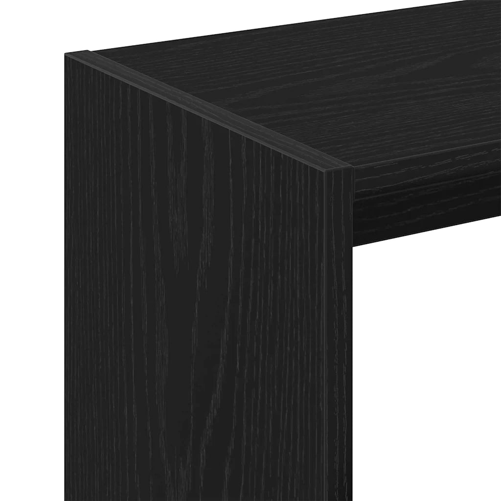 Tavolo laterale Rovere Nero 50 x 26 x 50 cm Legno multistrato 862621