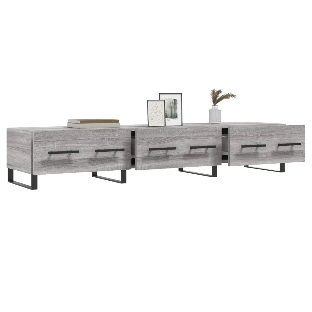 Mobile Porta TV Grigio Sonoma 150x36x30 cm in Legno Multistrato 829178