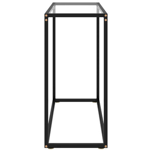 Tavolo Consolle Trasparente 80x35x75 cm in Vetro Temperato cod mxl 7496