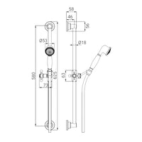 Saliscendi in ottone bronzato completo vintage