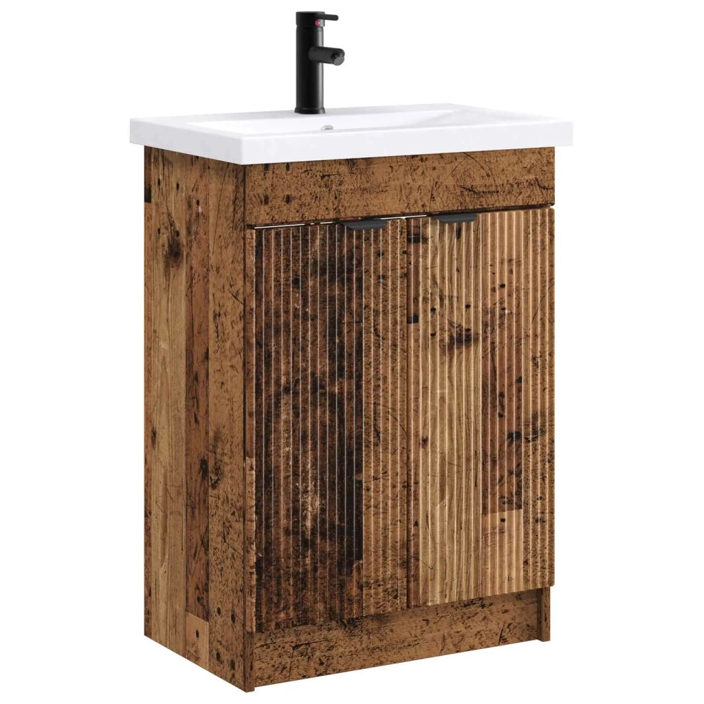 Set di mobili per il bagno Legno antico 78,5 x 37,5 x 81 cm 3404162