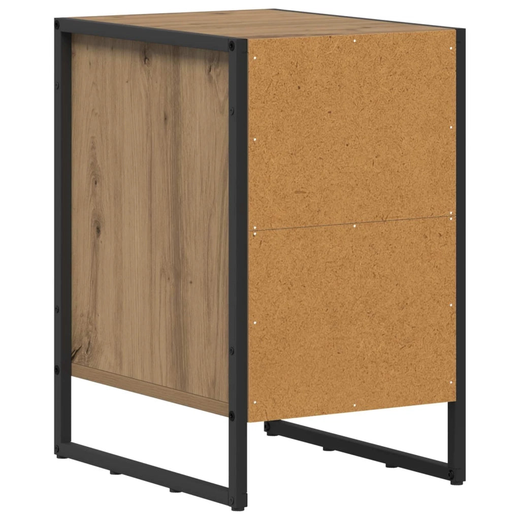 Comodino-Tavolino da notte Rovere Artigianale 39,5 x 30 x 50 cm Legno multistrato 362564