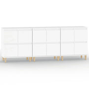 Buffet credenza cassettiera armadio mobile contenitore organizer per cucina soggiorno salotto 3 pezzi 60 x 35 x 70 cm legno ingegnerizzato bianco 02_0036992
