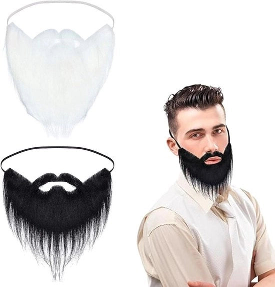Due pezzi di bambole di neve e di renne per Babbo Natale - divertenti e adesivi per Halloween e cosplay - filo elastico regolabile