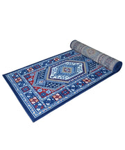 Tappeto passatoia ROYAL SHIRAZ 2065 BLU cm.100x200 motivo moderno geometrico arredo casa corsia arredo casa