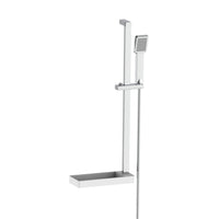 Saliscendi cromato quadrato con mensolina