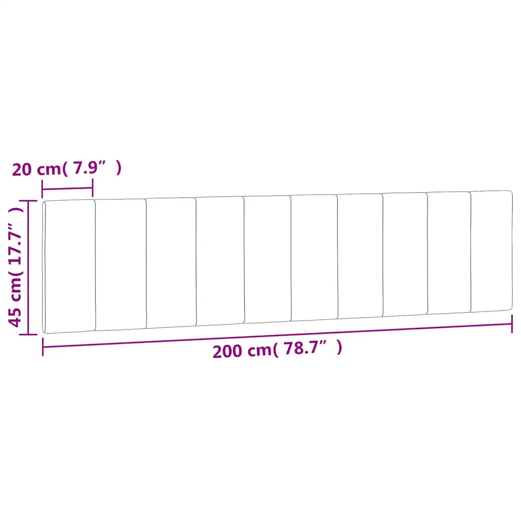 Cuscino Testiera Hanko Verde Scuro 200 cm in Velluto 374692
