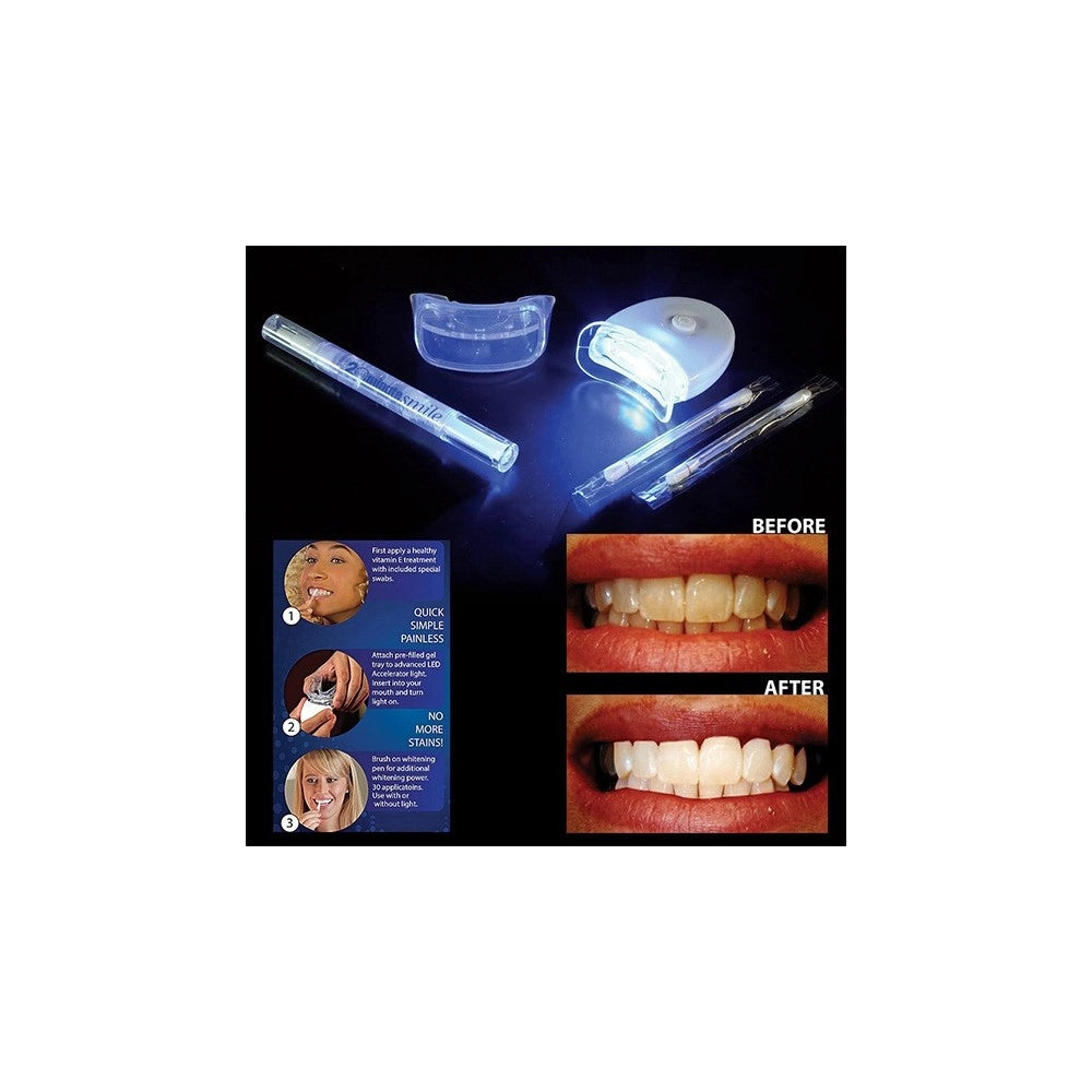 Trade Shop - Dispositivo Professionale Sbiancante A Led Denti Dental White Rx Sorriso Super -