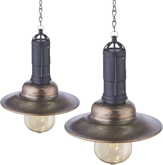Set di lampade esterne LED da giardino in metallo moderno, 2 pezzi, 215 cm, design retro, luce calda, bianco-rosa, antico.