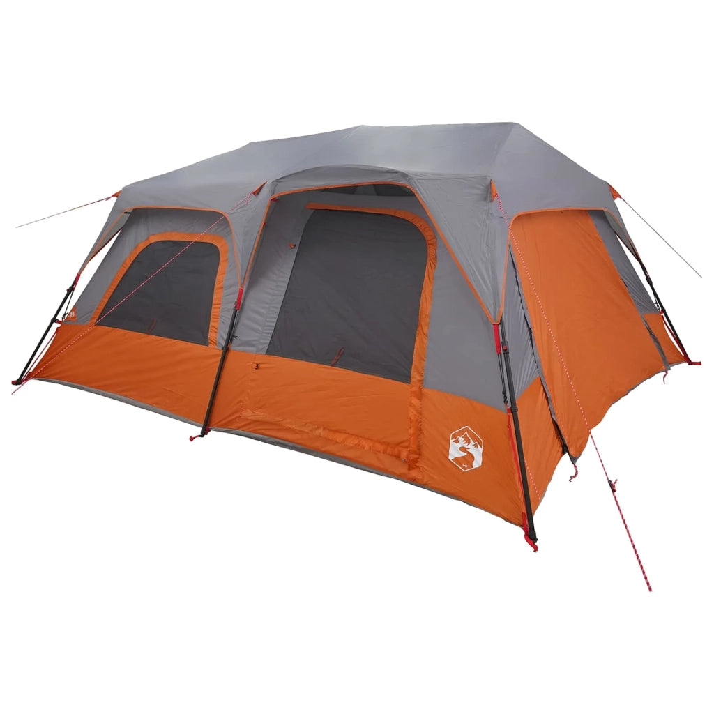 Tenda Istantanea Grigio e arancione 10 persone 42017489