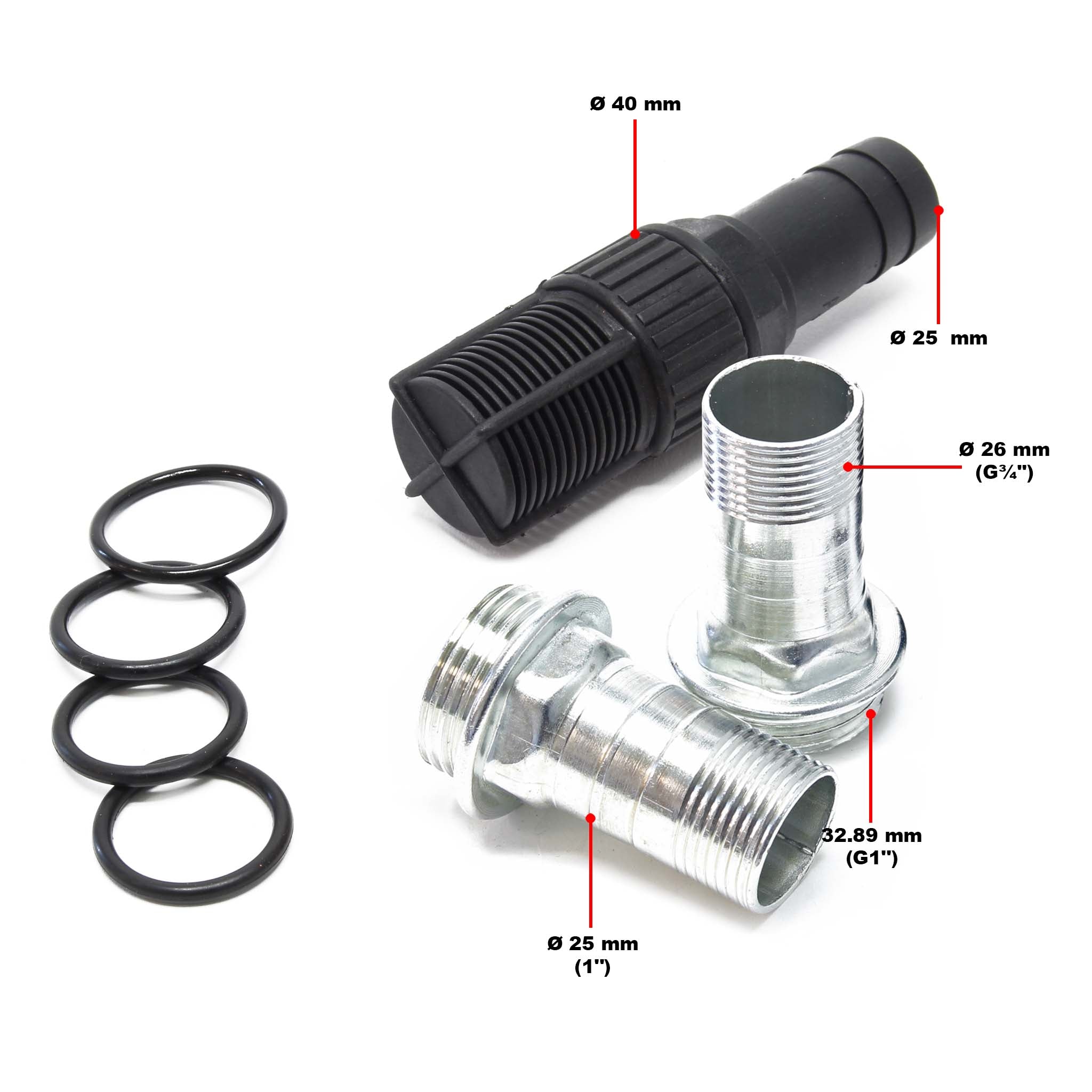 Pompa autoadescante per diesel gasolio 80 l/min 550W 230V altezza di aspirazione 2 m