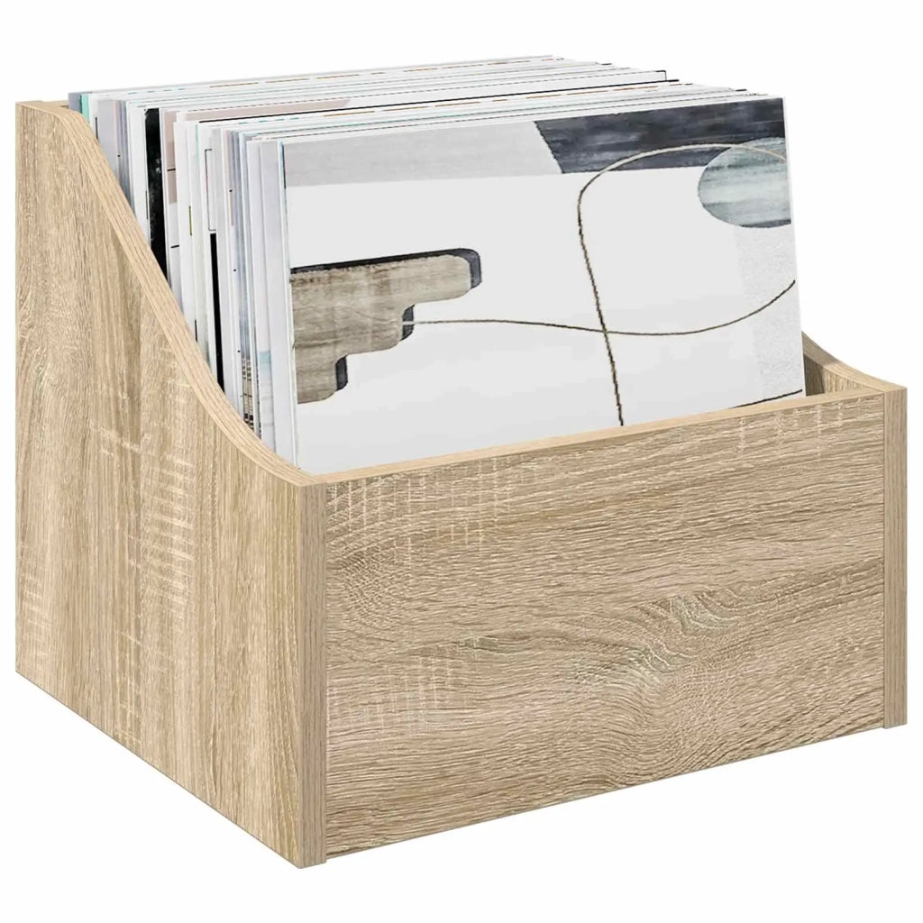 Scatola per dischi LP Rovere Sonoma 37 x 33 x 32 cm 8012766