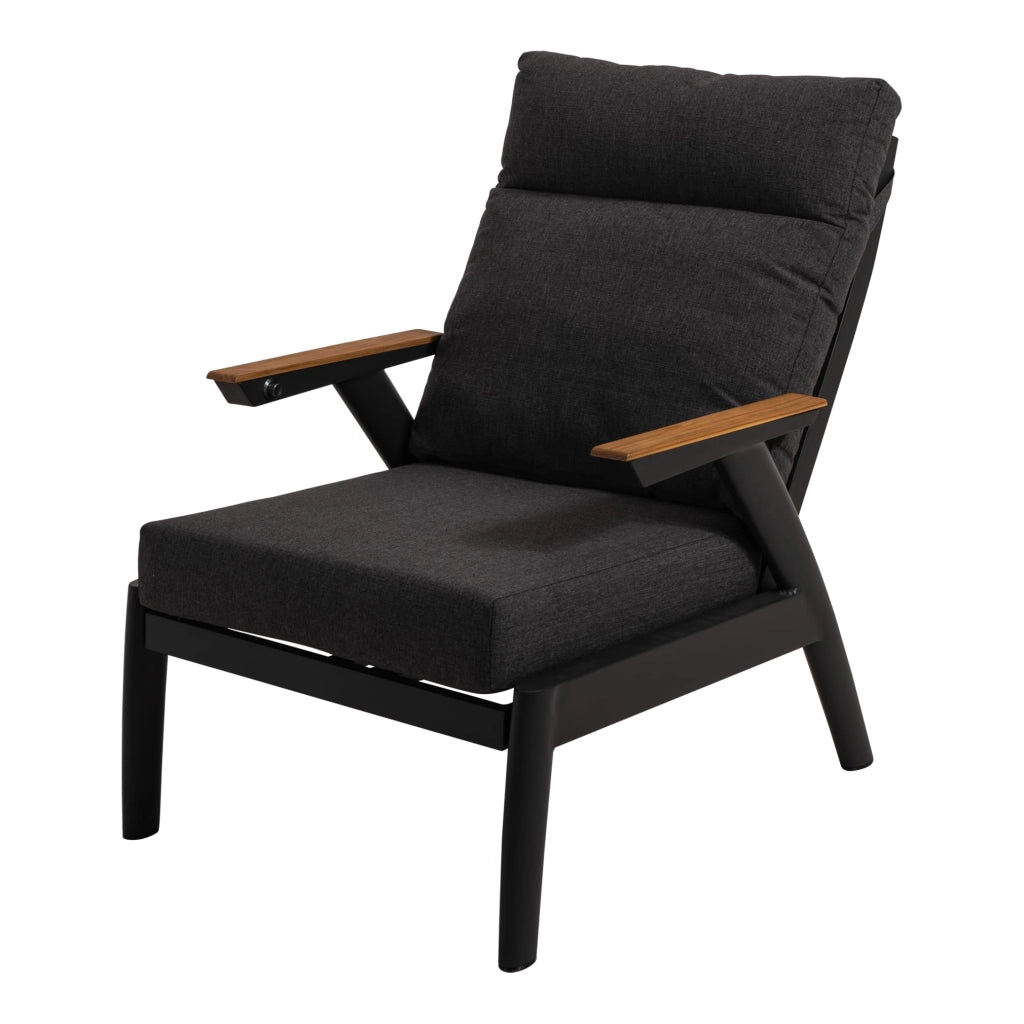Poltrona da relax Florence, in alluminio, con cuscini in olefin, dimensioni 70x84x94 cm