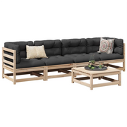 Set Divani da Giardino 5 pz in Legno Massello di Pino 3299279
