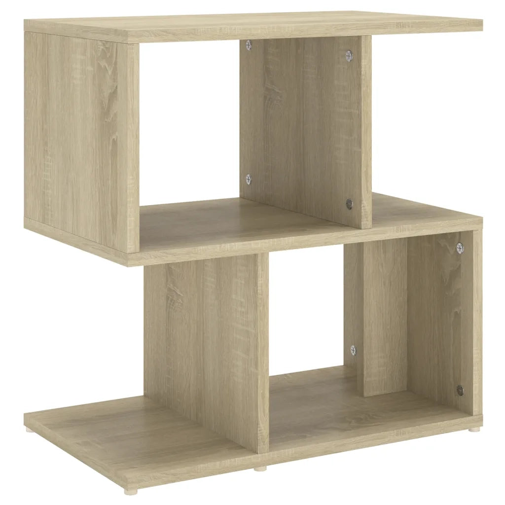 Comodino-Tavolino da notte Rovere Sonoma 50x30x51,5 cm in Legno Multistrato