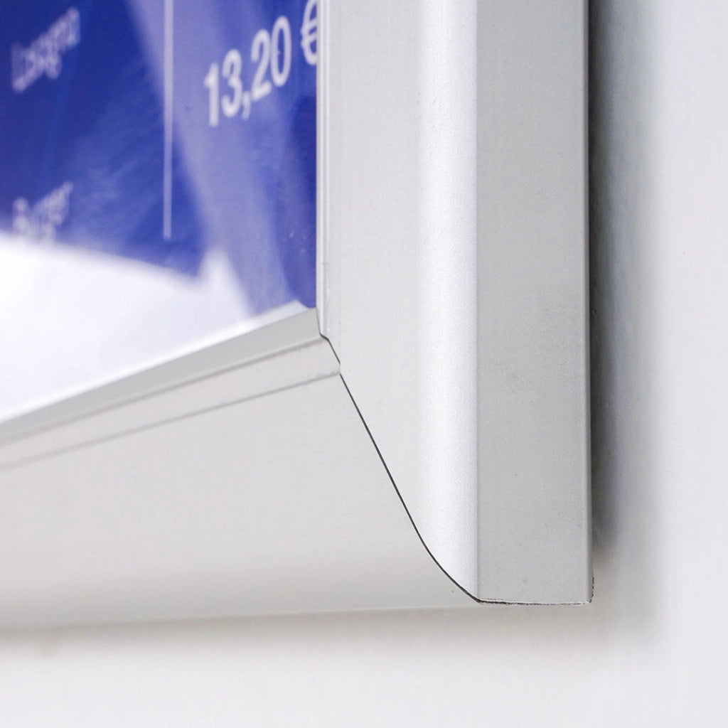 Bacheca con Apertura a Battente 51,5x48,7x2,3 cm in Alluminio Silver