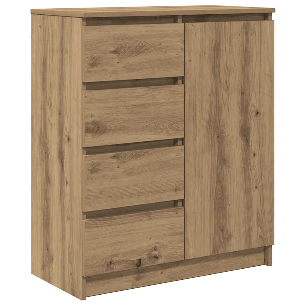Credenza con Cassetti-Buffet-Armadio da cucina Rovere Artigianale 71x35x84 cm Truciolato