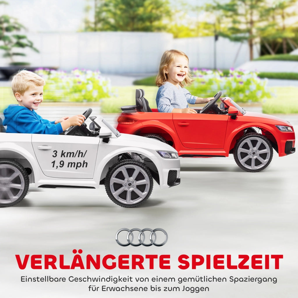 Auto elettrica Audi TT RS Roadster ¨C Xylo ¨C con telecomando LED USB bianco 3 km/h