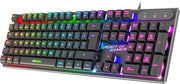 Tastiera da gioco con illuminazione RGB, 26 tasti anti-ghosting e layout QWERTY per PC