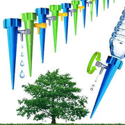 Sistema di irrigazione automatico per piante con rilascio lento - 12 pezzi - Regolabile valvola - Adatto per bottiglie di plastica - Mantenimento delle piante idratate - Sistema di irrigazione per piante