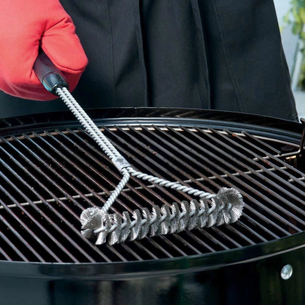 Spazzola grande a T per Barbecue Griglie Weber 6493 Accessori BBQ Pulizia Grill