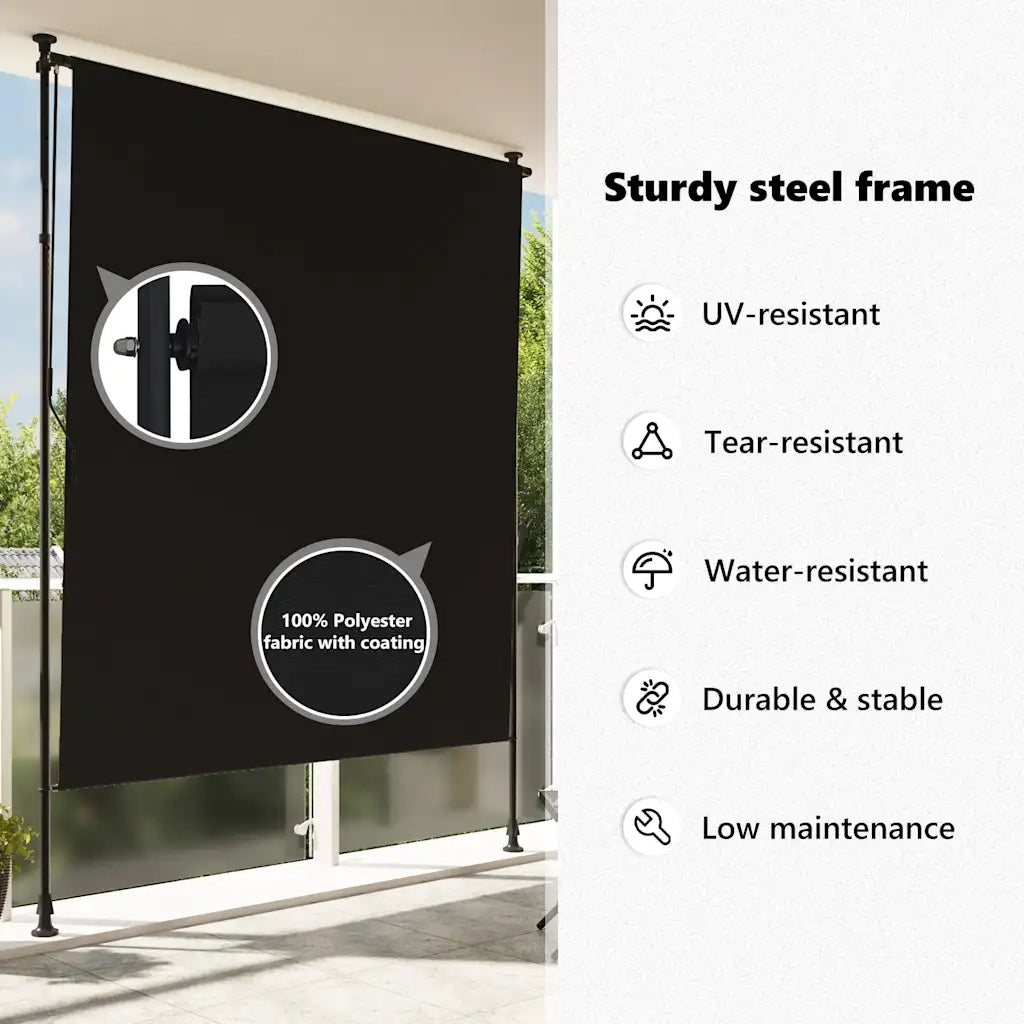 Tenda a rullo | Tenda avvolgibile per Esterni 150x270 cm Antracite