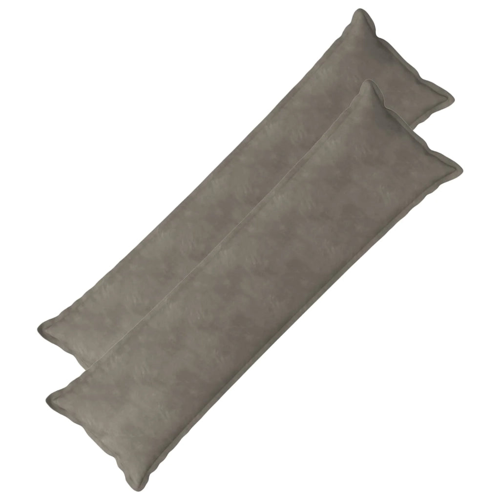 Cuscino con cuscino HOUTEN 2 pz Grigio Chiaro Velluto 934296