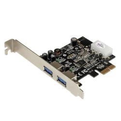 Startech.com adattatore scheda superspeed usb 3.0 con 2 porte pci express (pcie) con uasp - alimentazione lp4 - PEXUSB3S25