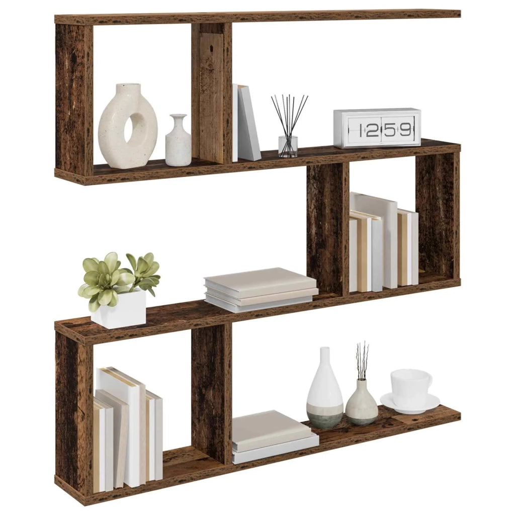 Scaffale da parete Legno antico 80 x 12 x 79,5 cm 8012282