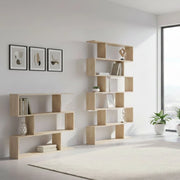 Jesolo, set Libreria 9 Ripiani, Marrone Rovere