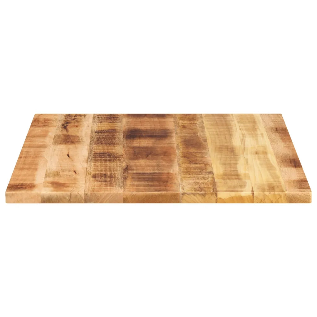 Piano per Tavolo 100x80x2,5 cm Rettangolare Legno Mango Grezzo 371352