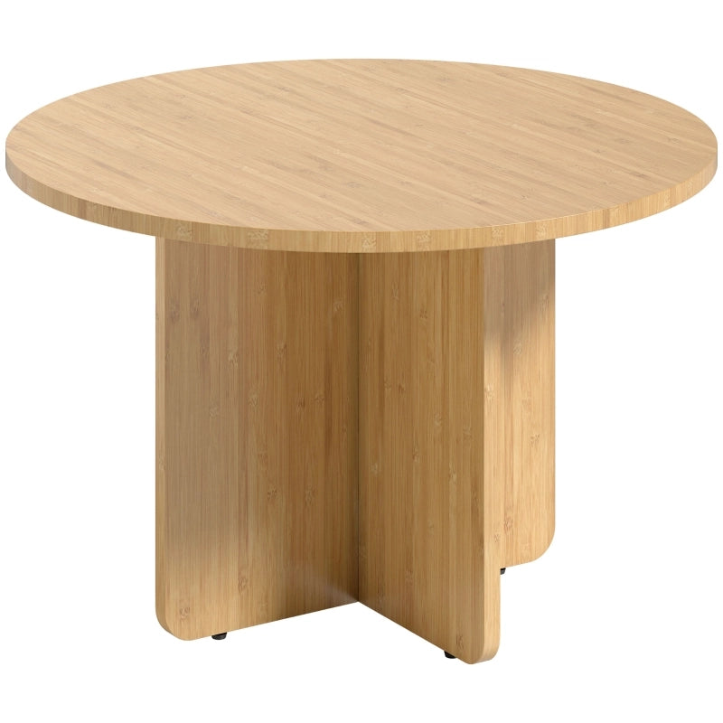 TAVOLO CAFFÈ Rotondo 66x66x45 cm Bambù Naturale