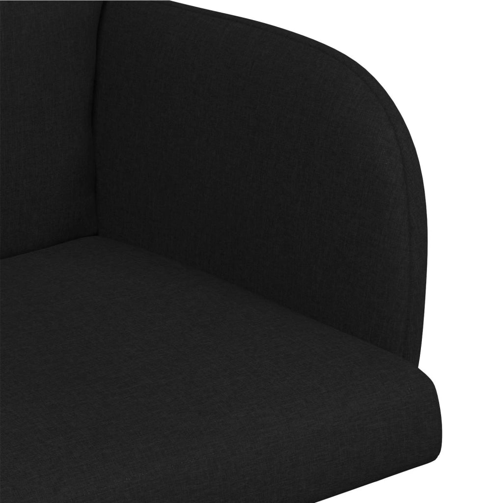 Sedie da pranzo 6 pcs Tessuto Nero 60 x 56 x 96 cm 3428367