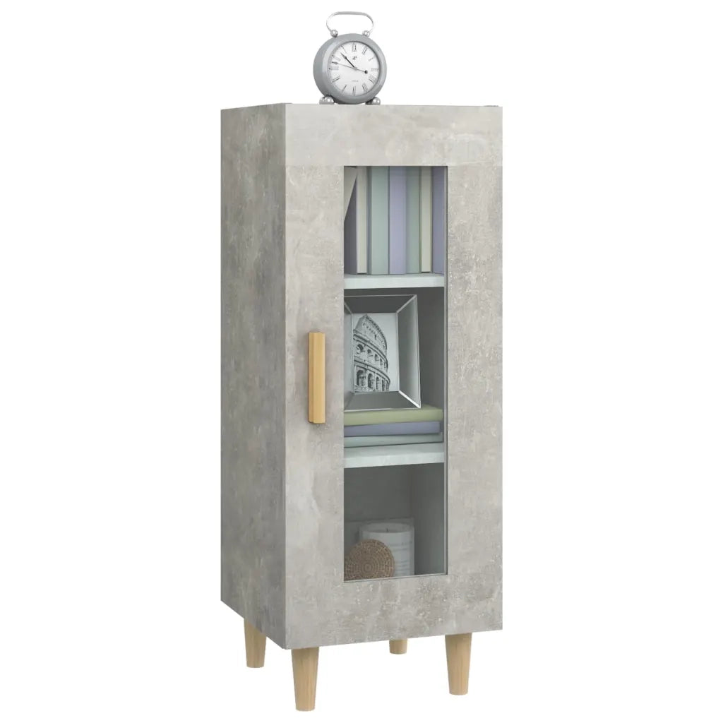 Credenza Grigio Cemento 34,5x34x90 cm in Legno Multistrato cod mxl 27121