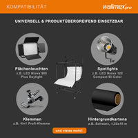 tavolo da ripresa mobile XXL - Tavolo da ripresa mobile professionale per scatti perfetti di prodotti fino a 20 kg - con altezza variabile, superficie di diffusione