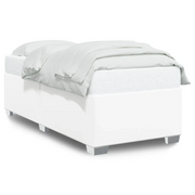 Letto singolo | Letto per adulti | Giroletto Bianco 80x200 cm in Similpelle