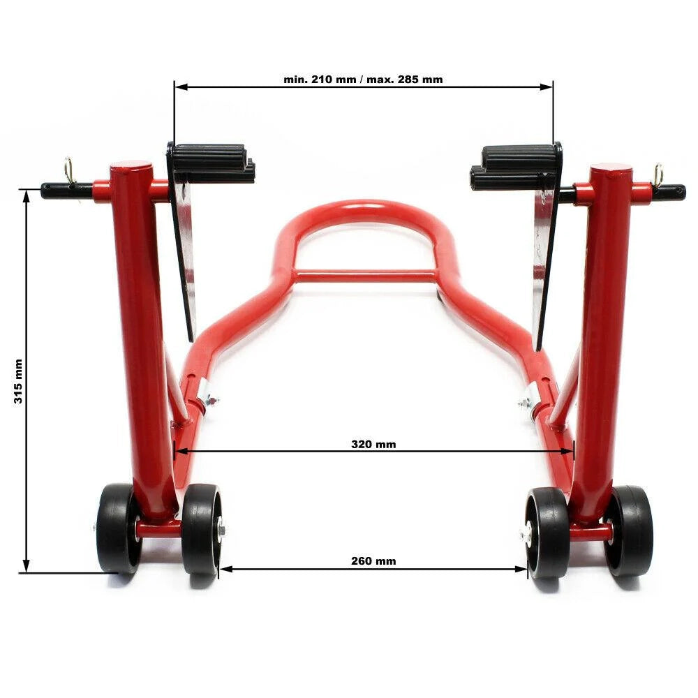 Cavalletto da officina per moto anteriore 450 kg supporto ruota sollevatore cavalletto di sollevamento 16_0002535