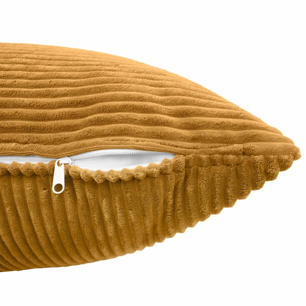 Federa 2 pcs ALMELO Giallo 80 x 80 cm corduroy 915699