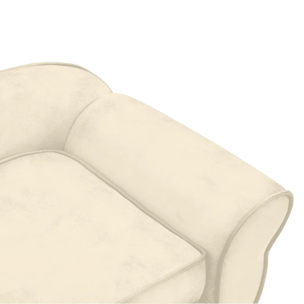 Divano per Cani Crema 72x45x30 cm in Peluche CFW4666256