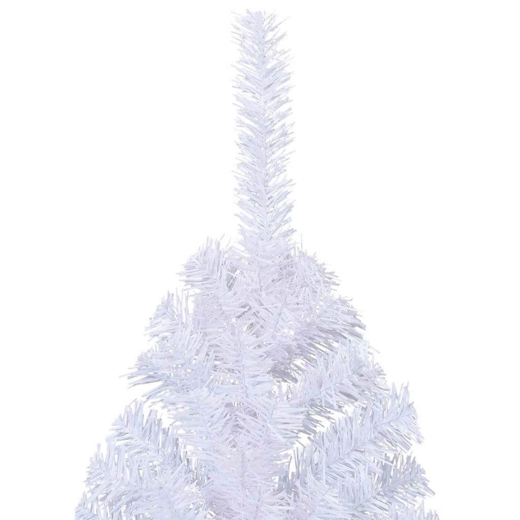 Albero di Natale artificiale Bianco 240 cm PVC e Acciaio
