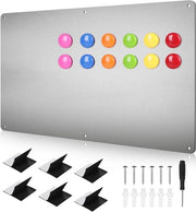 Tavolo magnetico multifunzionale - 12 magneti - argento - 42 x 30 cm