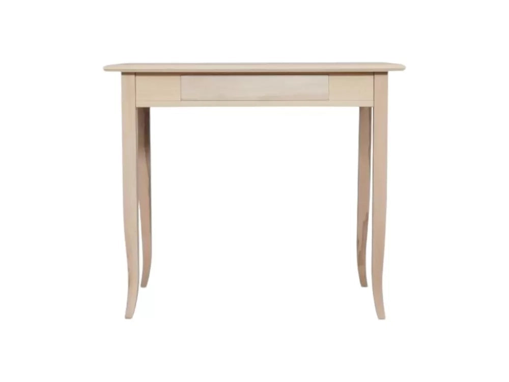 Scrivania classica 1 cassetto in legno grezzo 90x50x78 - Mobili 2G