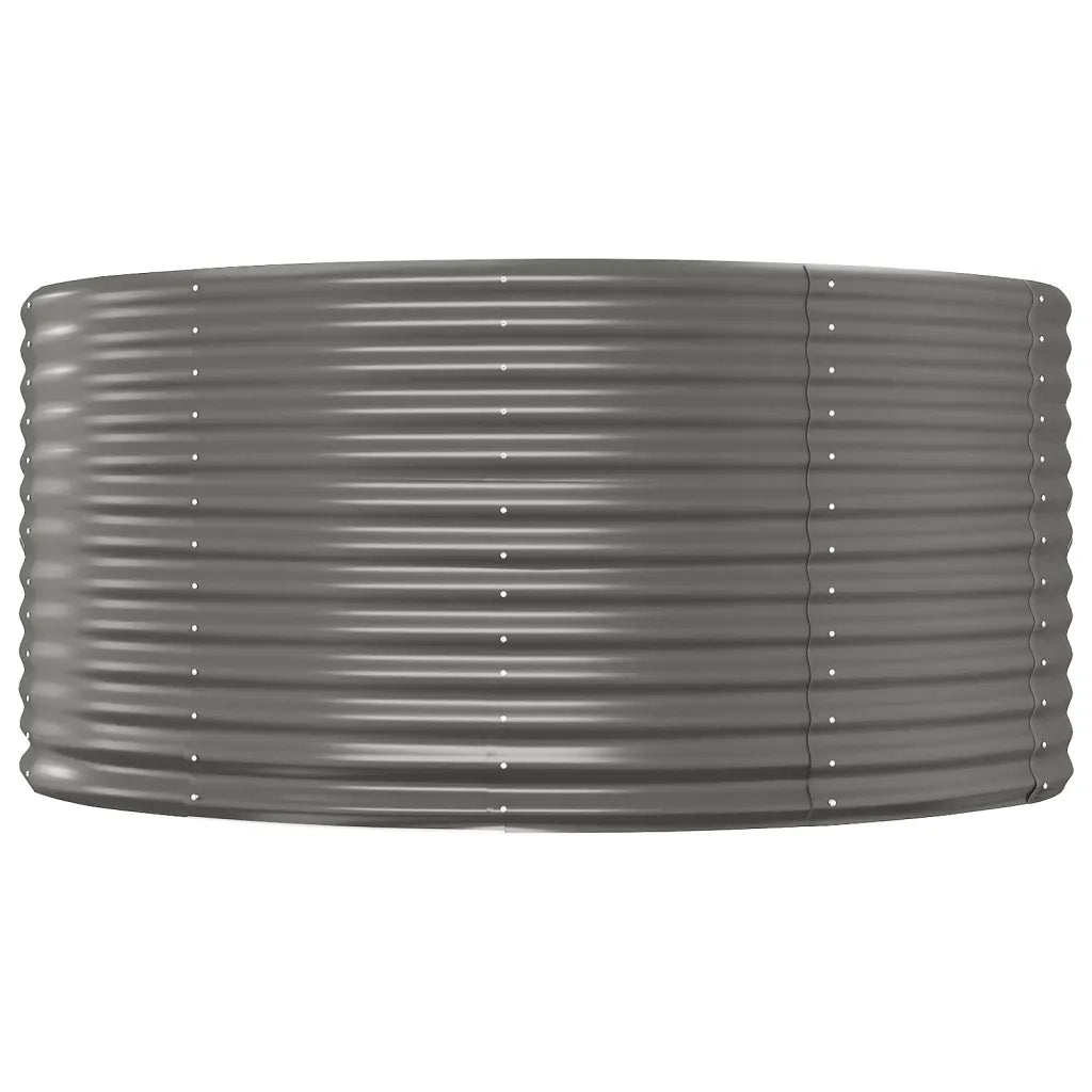 Letto Giardino Acciaio Zincato 140x140x68cm Grigio 319089