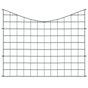 Set Recinzione da Giardino ad Arco Invertito 77,5x64 cm Verde 146104