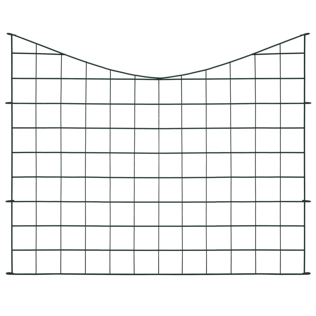Set Recinzione da Giardino ad Arco Invertito 77,5x64 cm Verde 146104