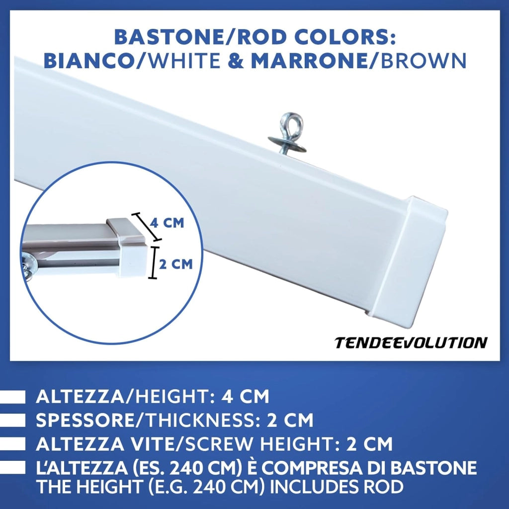 Tenda Antimosche Modello Filo in PVC, Plastica Rosso | Largh. 1m x Alt. 2m | Protezione Insetti, Porta, Esterno, Interno
