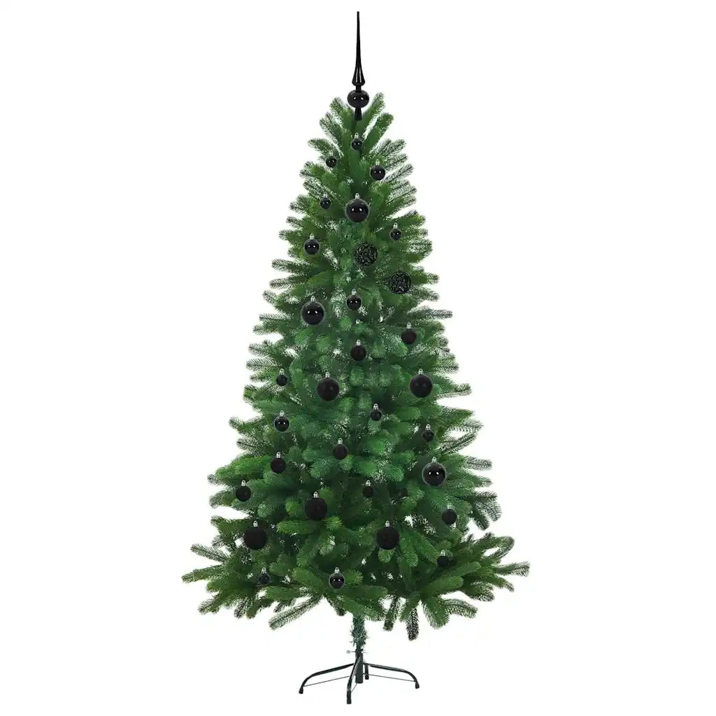 Albero di Natale | Decorazioni natalizie con 150 LED con supporto Verde 150 cm PE