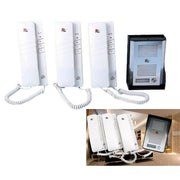 Trade Shop - Kit Citofono Apriporta Cancello Tre Cornette 4 Fili Casa Ufficio Interfono -