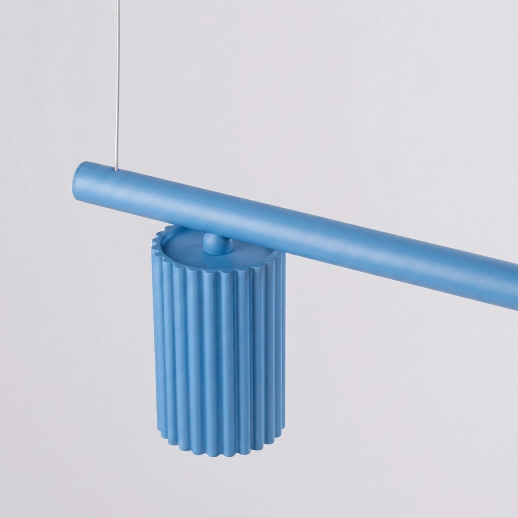 Lampadario KARBON 4 azzurro